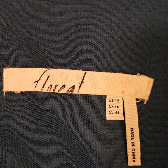 Floreat by Anthropologie Shift Dress, Cap Sleeves Aztec Pattern Size 12 - Picture 8 of 12